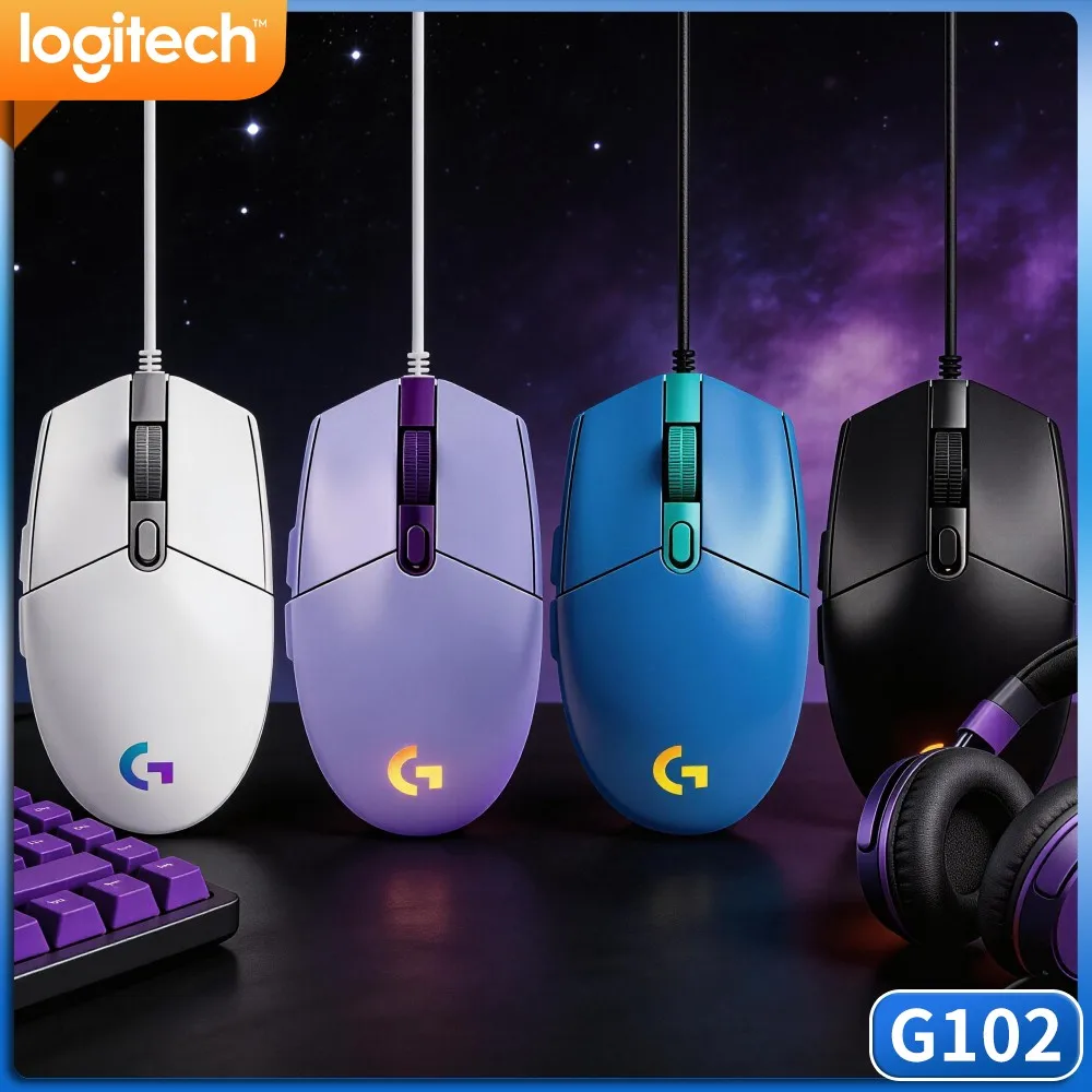 Logitech G102 Prodigy Gaming Mouse,Balanced Button Travel Distance,Comfortable Click Feeling For Daily Operation