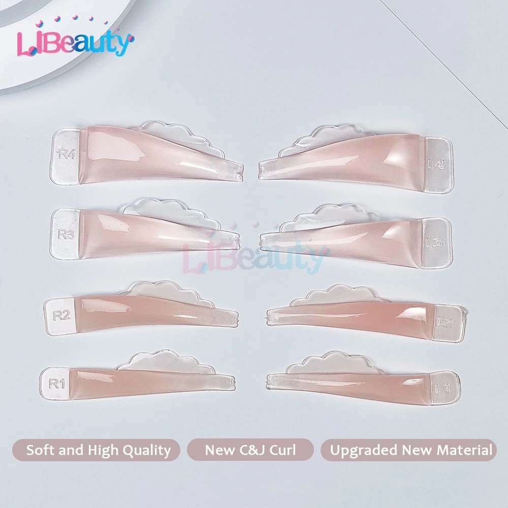 Libeauty Different Curl Free Glue Eyelash Perm Rod Sticky Lashes Rods Shield Lifting 3D Eyelash Curler Makeup & Accessories Tool