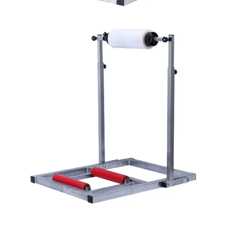 Tire wrapping frame wrapping film bracket