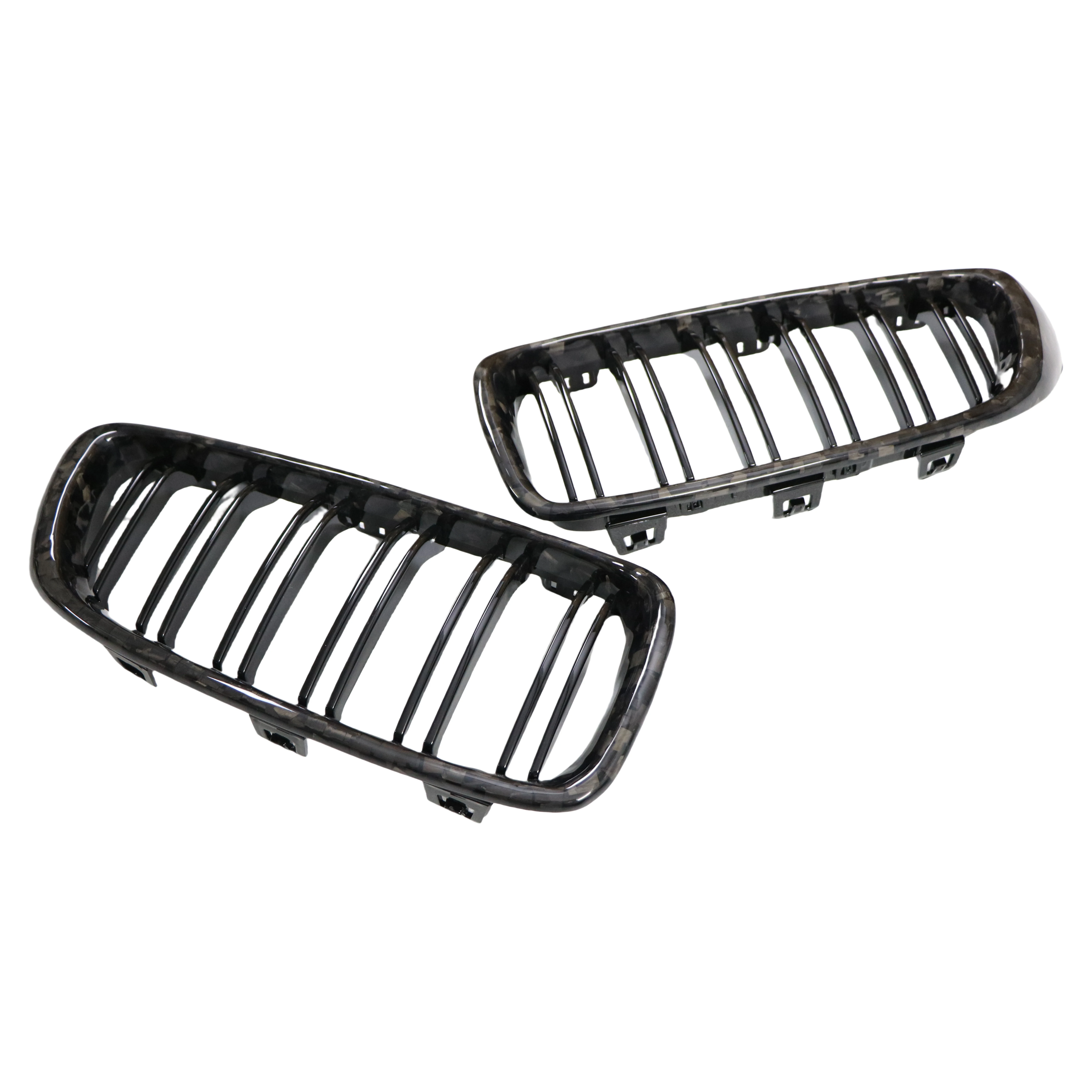 Forged Carbon Fiber Grille for 4 Series F32 Upgrade Auto Parts New Design Forged Carbon Fiber New Double Line Split Grille