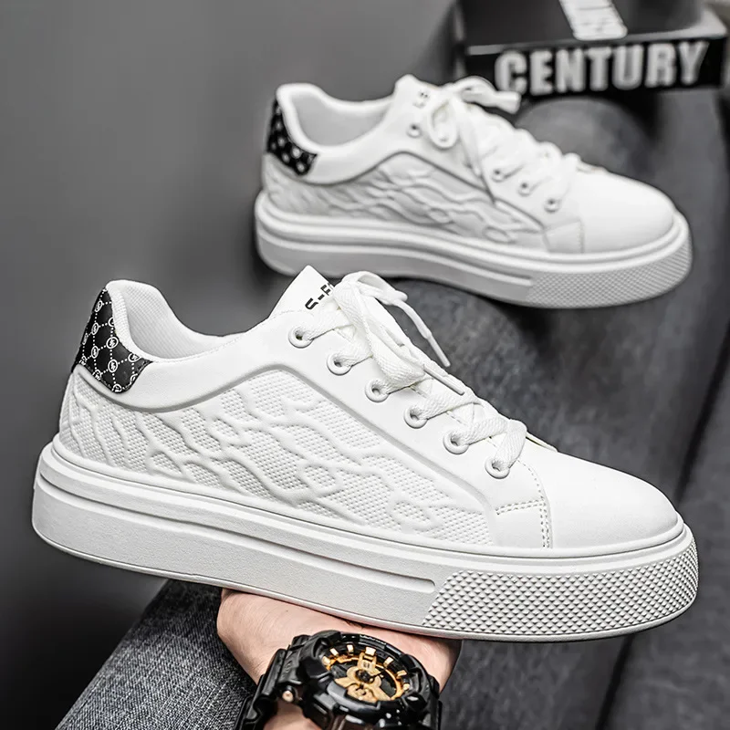 

Men's Summer Casual White Shoes Small Breathable Rubber Sports Shoes Trendy Shoe Loafers For Men Fashionable Breathable Slippers