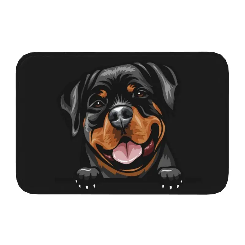 Rottweiler Dog Floor Door Bathroom Kitchen Mat Anti-Slip Outdoor Pet Animal Doormat Living Room Entrance Rug Carpet Footpad