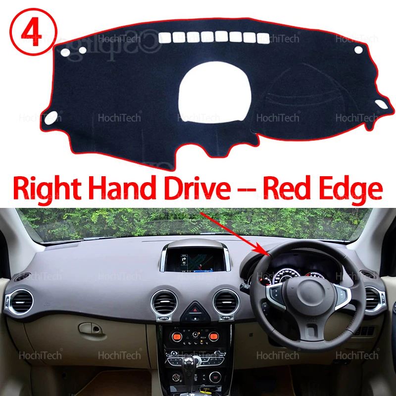Auto Armaturenbrett Abdeckung Vermeiden Licht Pad Instrument Panel Matte Teppiche Dashboard Abdeckung für Renault Koleos 1 HY 2008 ~ 2016 Samsung QM5 – Detail 12