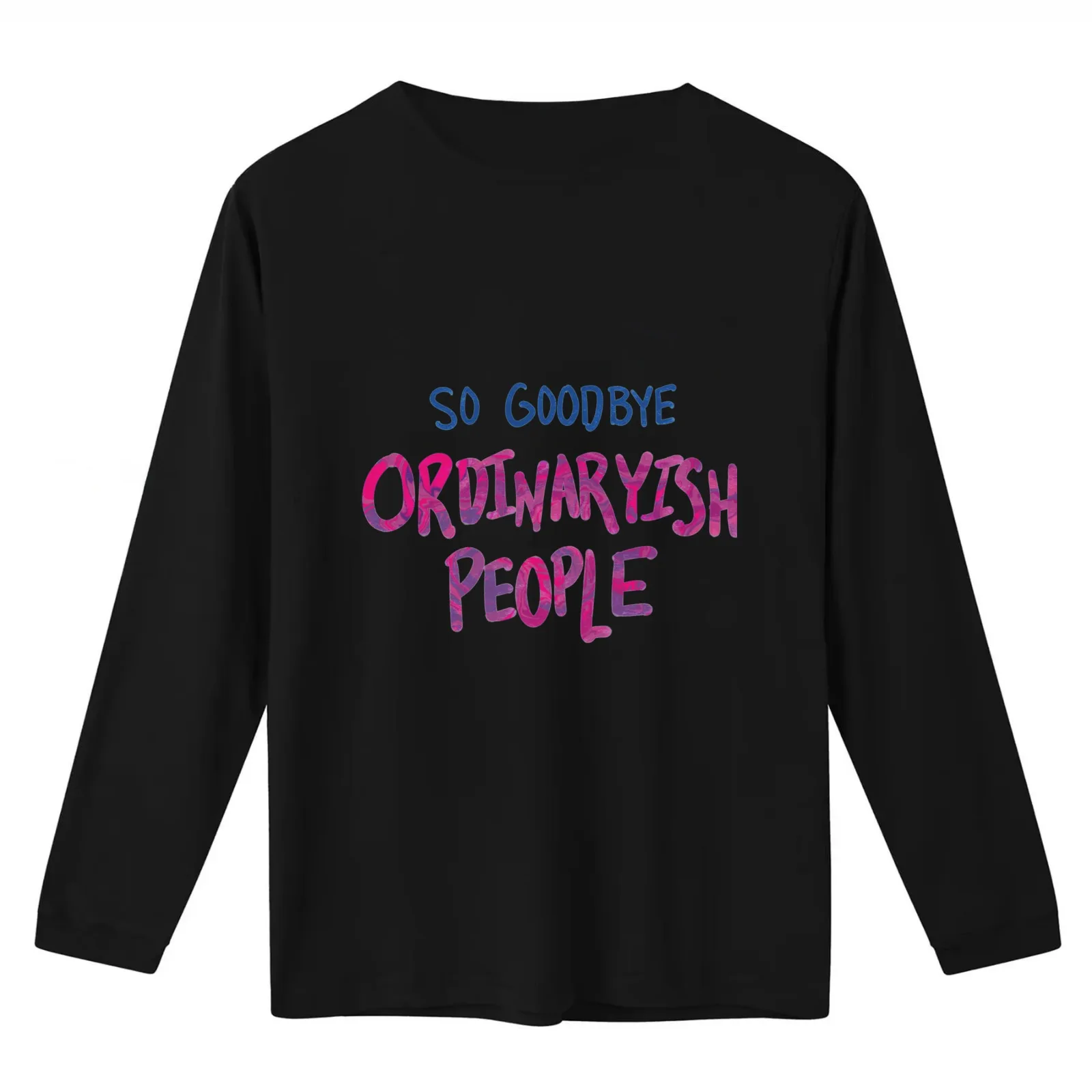 So Goodbye Ordinaryish People T-Shirt Summer Casual Cotton Tee Oversized Streetwear Tops Vintage Graphic Print 100% Cotton