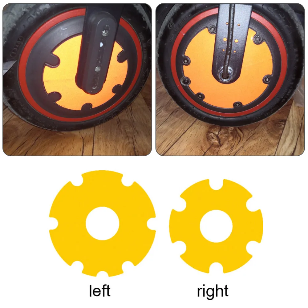 Electric Scooter Front Wheel Sticker PVC Motor Protective Cover Shell For Xiaomi M365 1s Pro Kick Scooter Stickers Accessories