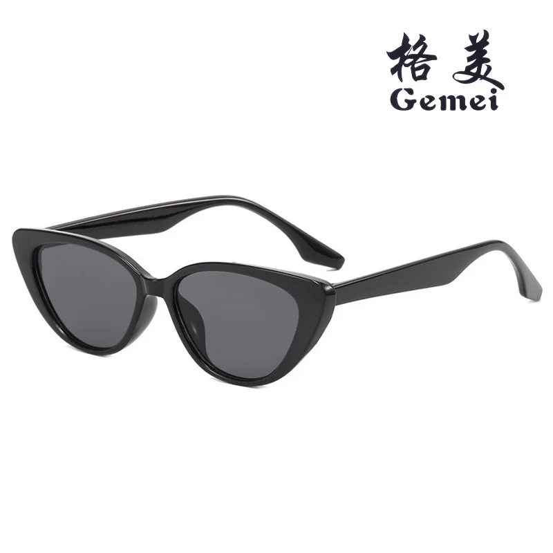 Koreanische Ins Nische High-end Sense Vintage Vielseitige Katzenauge Rosa Sonnenbrille frauen Sonnenschutz Gesicht Kleine Rahmen Sonnenbrille – Detail 16