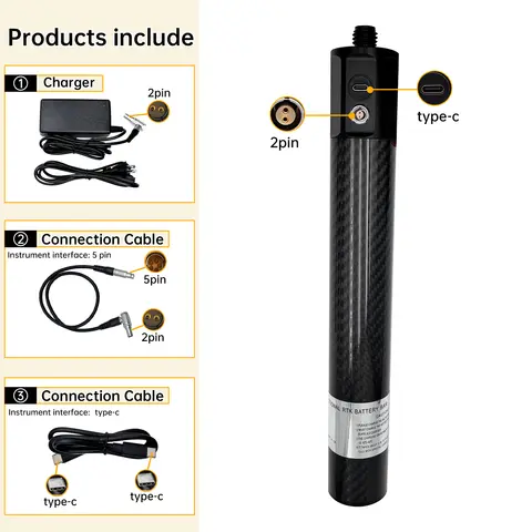 BL10000 External battery 11.1V 10000mAh GPS Power Pole Battery for Topcon Hiper XR GPS RTK Battery