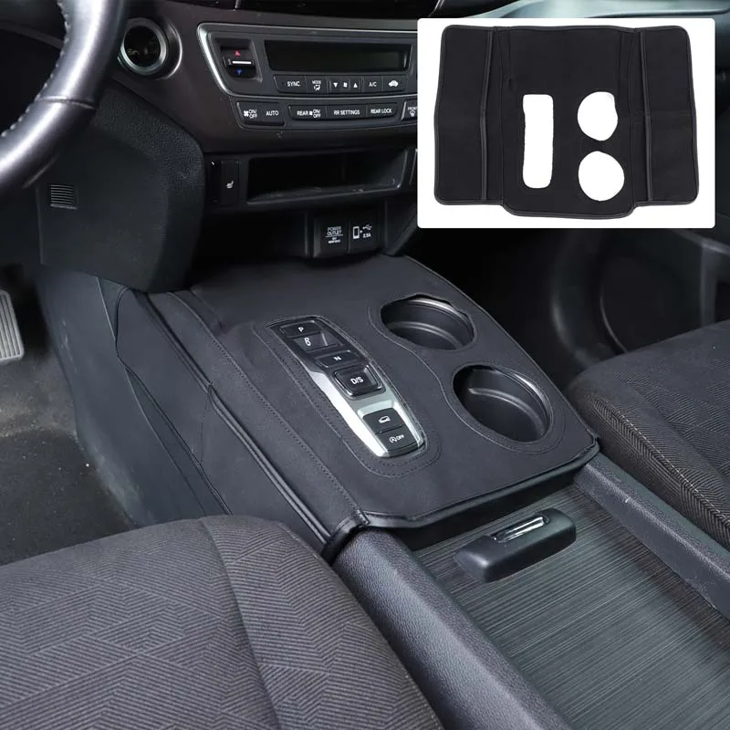 

For Honda Pilot 2016-2022 Car Center Console Gear Shift Cover Wiht Storage Bag Protective Mat Car Accessories