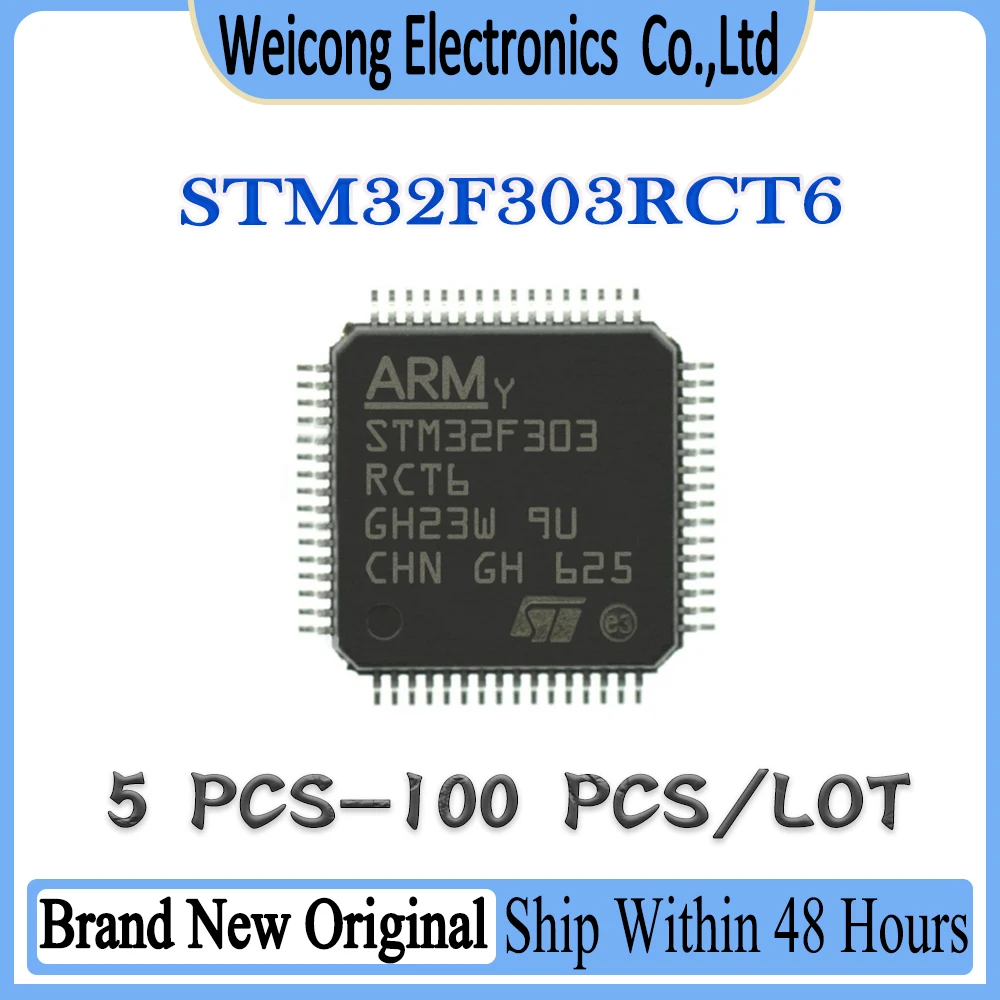 STM32F303 STM32F303RCT6 STM32F303RCT STM32F303RC STM32F303R STM32F STM32 STM New Original IC MCU Chip LQFP-64