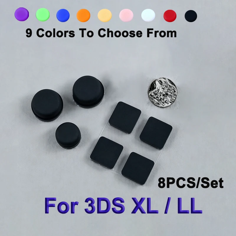 1/2/5Sets Screw Hole Dustproof Rubber Plug Feet Cover Suitable For 3DS XL/LL Console Bottom Rubber Cushion Replacement Parts ﻿