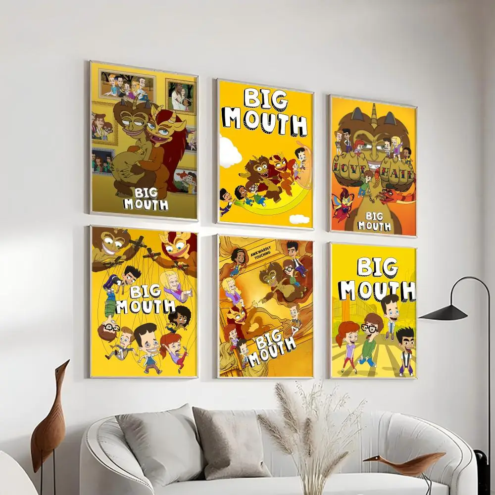 

Cartoon Movie-Big-M-Mouth Poster HD Art Sticky Wall Waterproof Home Living Room Bedroom Bar Aesthetic Decoration Gift