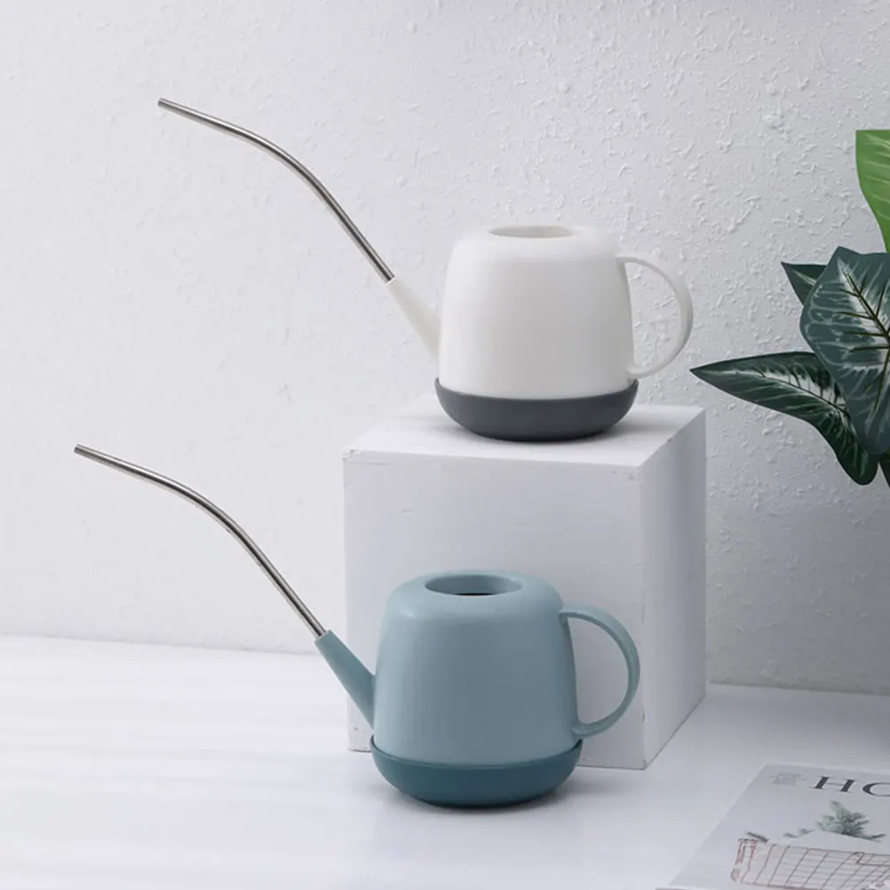 

1pc Ergonomic Long Spout Can Durable Plastic Garden Irrigation Tool Large Opening Easy Refill Gardening Supplies Flower Plant