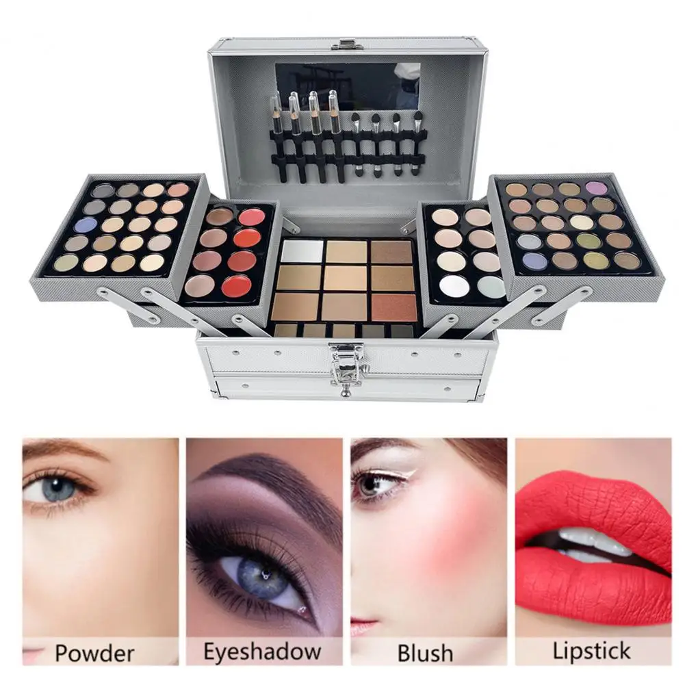 1 Set  Complete Makeup Set Useful Makeup Case Eyeshadow Palette Universal Delicate Makeup Kits