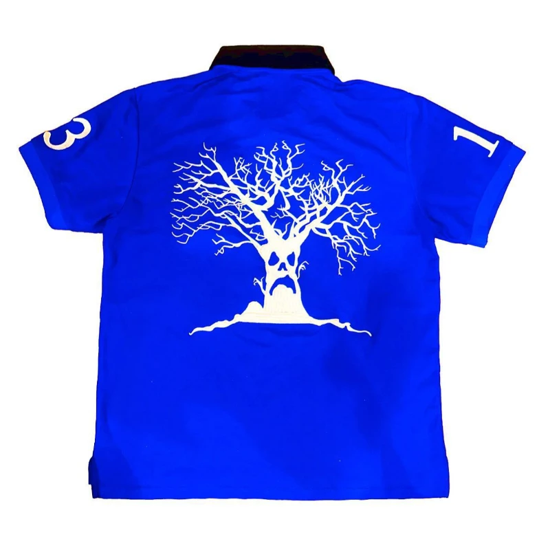 

Summer 3D Embroidered Pattern Men's and Women's Polo Collar Casual Outdoor Sports Top