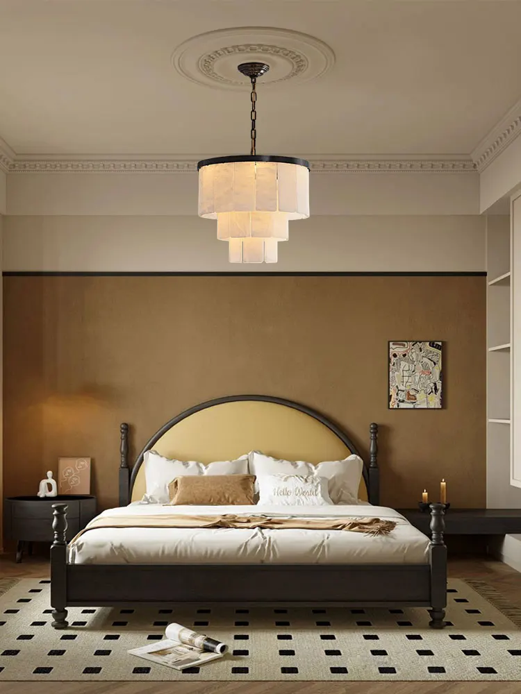 

2025 Marble Design 3-7 Layer Black Chrome Chandelier Hanging Lamp Lustre Alabaster Suspension Luminaire Lampen For Foyer Bedroom