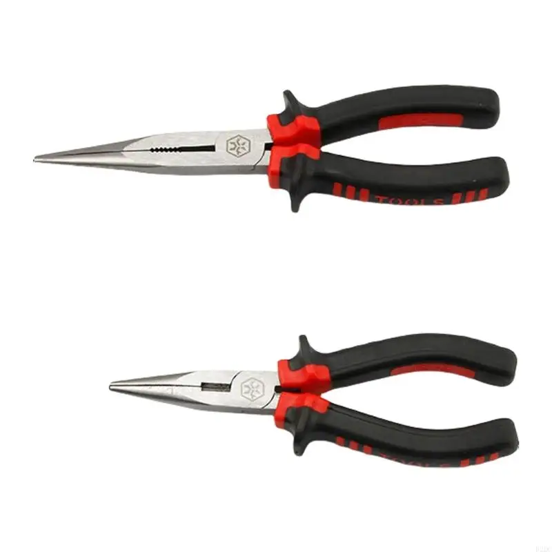 

02DC Comfortable Grip 6/8 Inch Needle Nose Pliers for Home Crafts and Repairs Tool