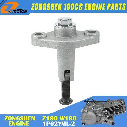 Imagen 2 del producto Tensor de cadena de leva de sincronización para motocicleta, ajustador Manual para Zongshen 190cc Z190 W190 ZS1P62YML-2, motor de arranque eléctrico Dirt Pit