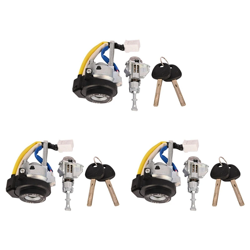 

3X Car Ignition And Door Lock Cylinder Switch With/2 Key For KIA OPTIMA 2011-2015