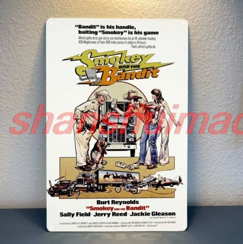 Smokey and the Bandit Movie Metal Poster Tin Sign - 20x30cm Plate SHUI