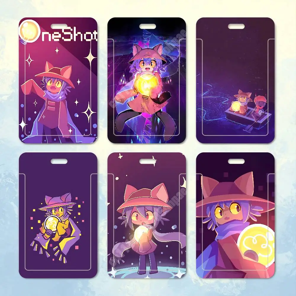 Game O-OneShot-S N-Niko Plastic Card Holder Staff ID Card Clear Transparent Campus Access Name Tag