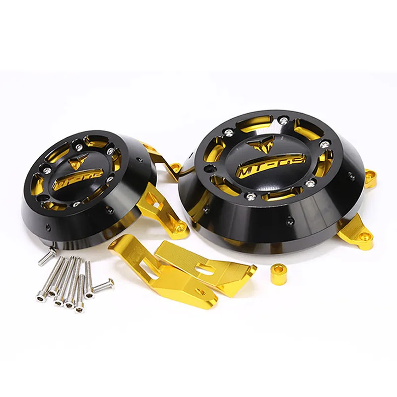 for MT-09 MT09 FZ-09 Motorcycle engine anti-drop side cover engine protective cover anti-drop alu spare parts