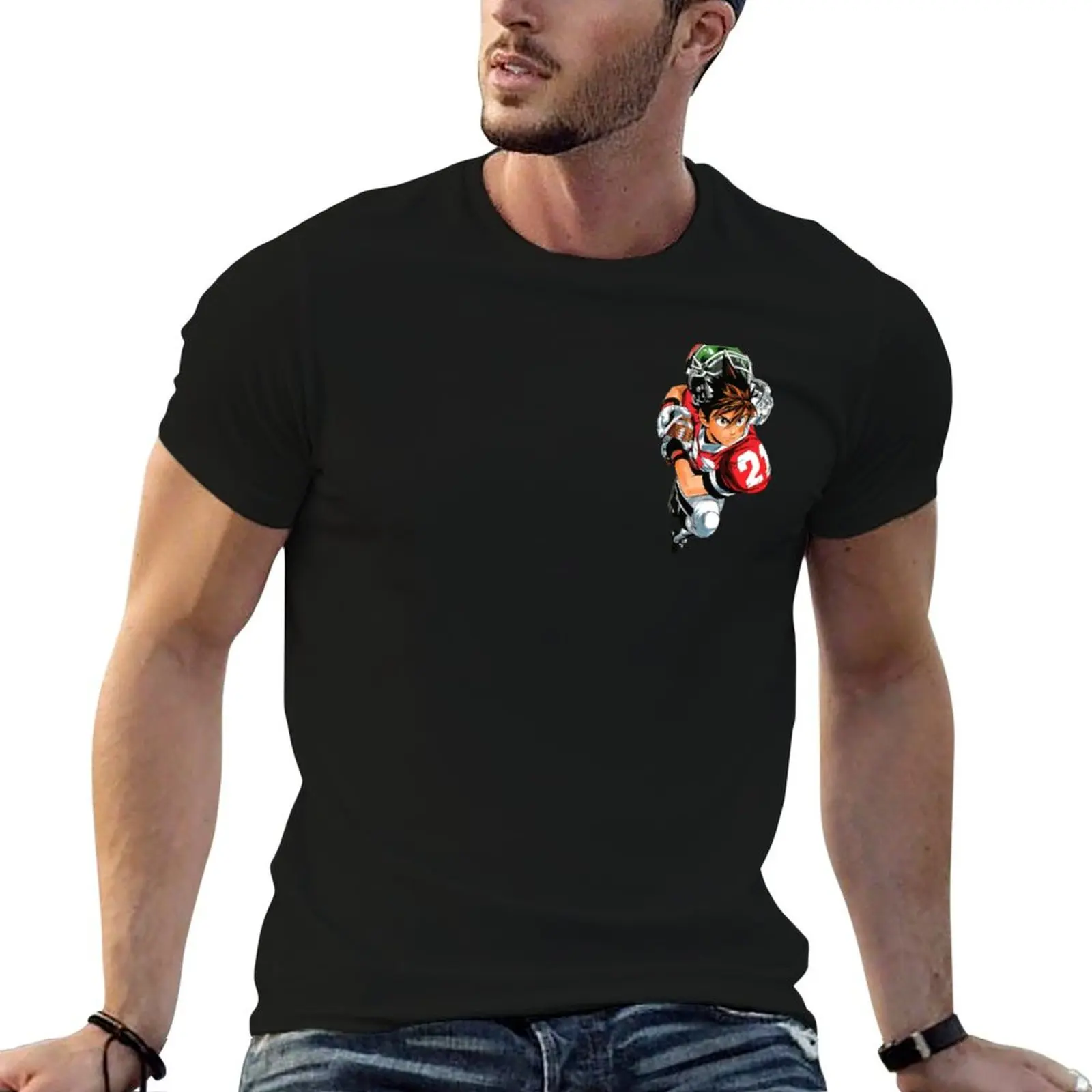 Camiseta Eyeshield 21 Sena, Camiseta de Trabajo de Manga Corta