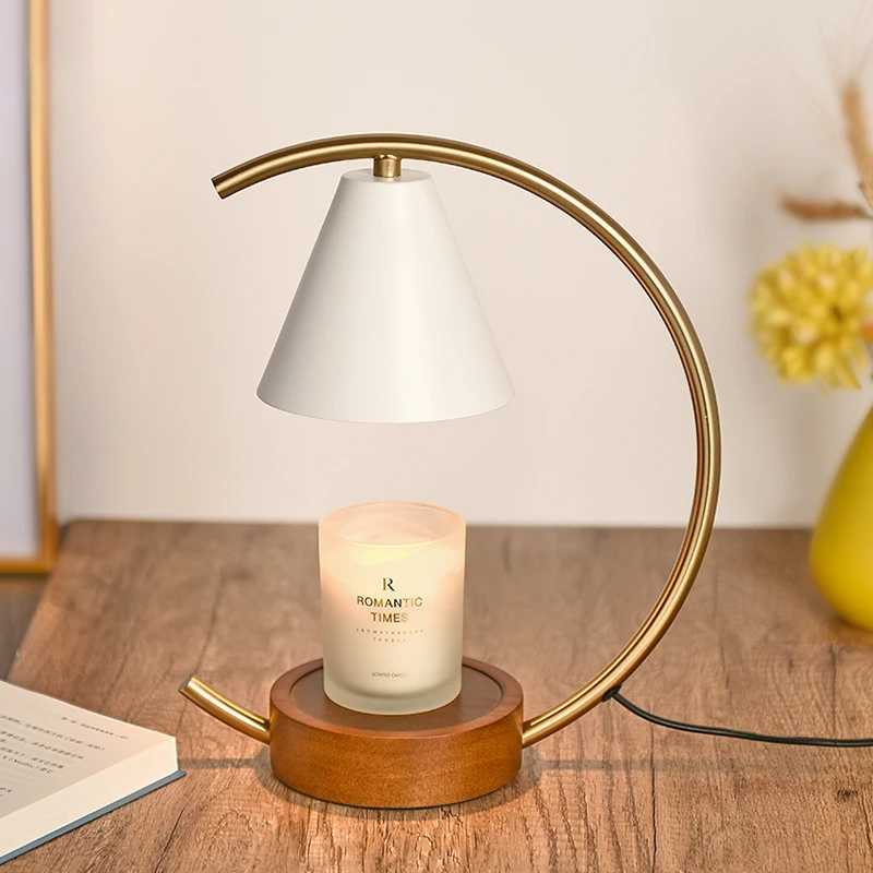 Imagem -03 - Nordic Candle Warmer Lamp Lâmpadas Aroma Mesa de Cabeceira Mood Light Quarto Retro Iluminação Interior 110v230v