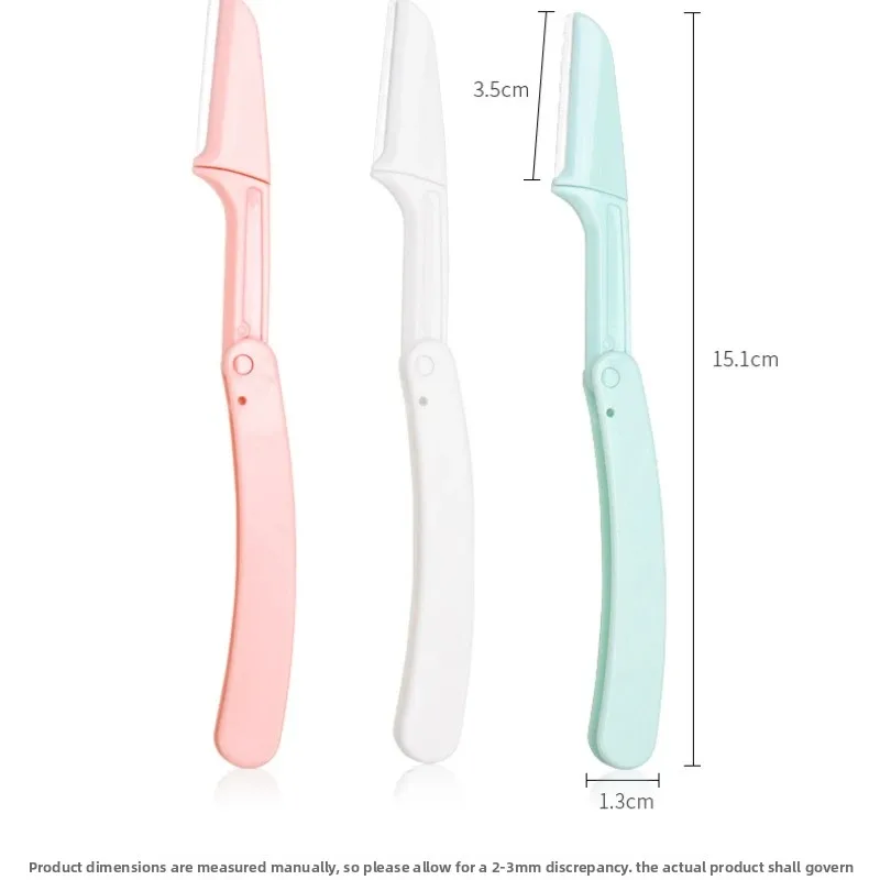 Rasoir de visage pliable en toute sécurité pour femmes, lame de rasoir anti-rayures, outils de maquillage, rasoir de sourcils pour femmes