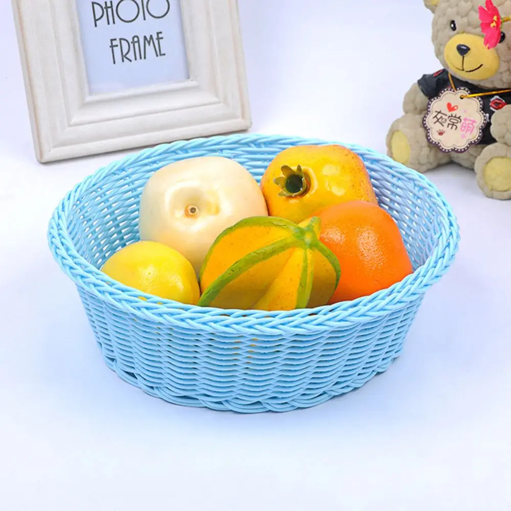 Hardness Rattan Wicker Woven Serving Baskets Handwoven Multistyles Drain Chopstick Fork Spoon Holder Household Rattan Basket