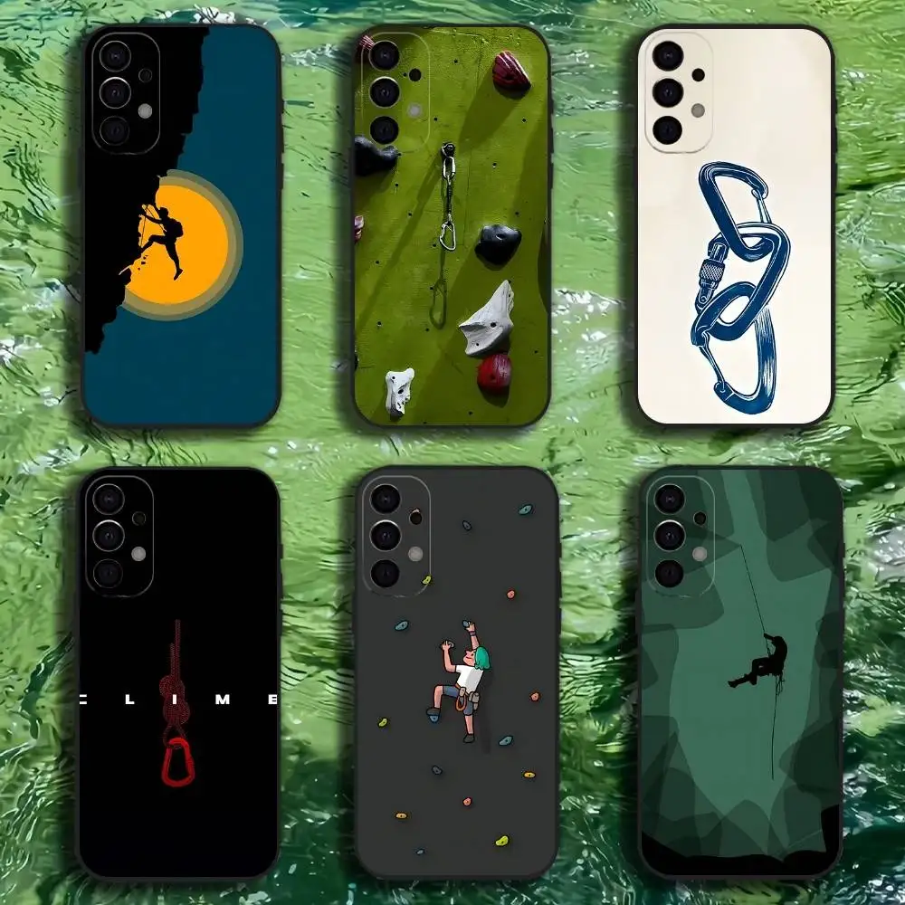 

Rock Climbing Wall Phone Case For Samsung S25,S24,S21,S22,S23,S30,Ultra,S20,Plus,Fe,Lite,Note,10,9,5G Black Cover