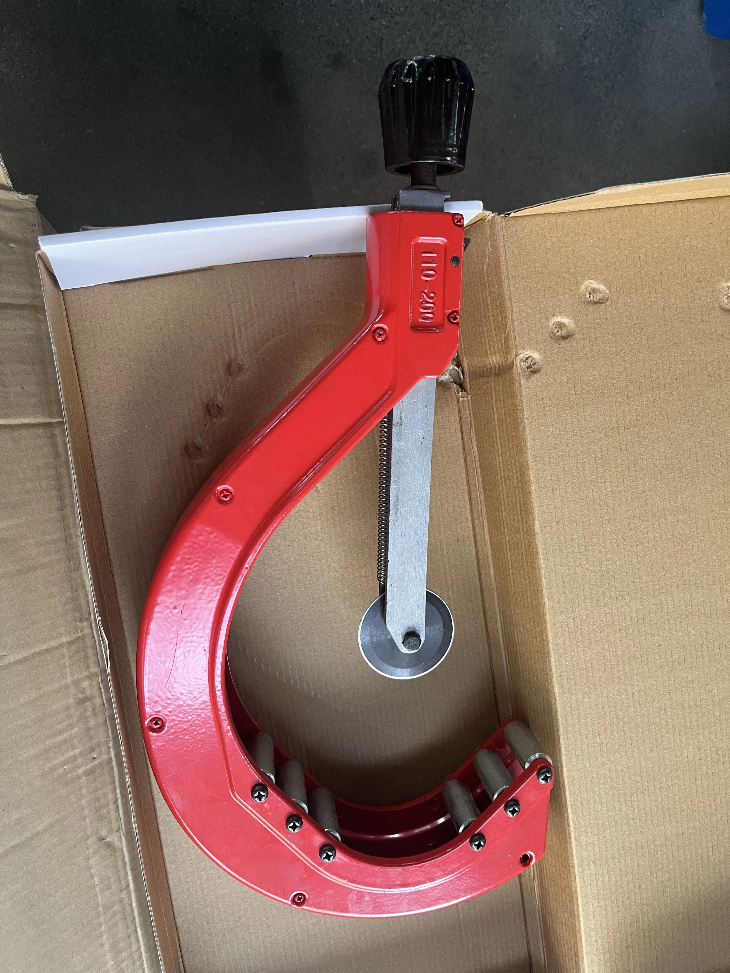 110-200 الروتاري دليل قاطع أنابيب البولي ايثيلين الصناعية المهنية المحمولة قاطع المواسير البلاستيكية لأنابيب HDPE PPR PVC 110-200 مللي متر #3