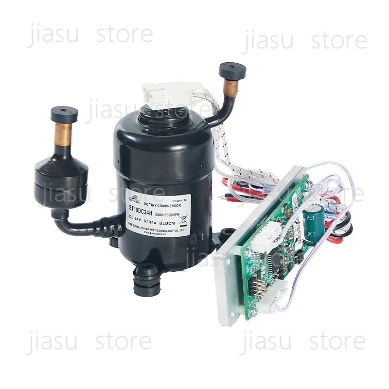 

PURSWAVE ST19DC DCTiny Compressor 12V24V48V MAX 450W capacity R134a for portable refrigerator mini air conditioner Compressor