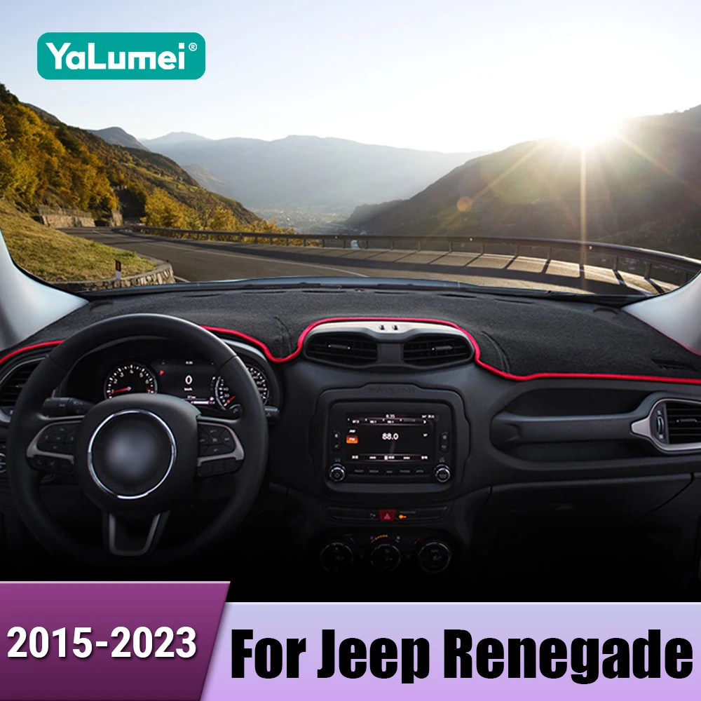 

Car Dashboard Cover Avoid Light Pad Anti-UV Mats For Jeep Renegade BU 2015 2016 2017 2018 2019 2020 2021 2022 2023 Accessories