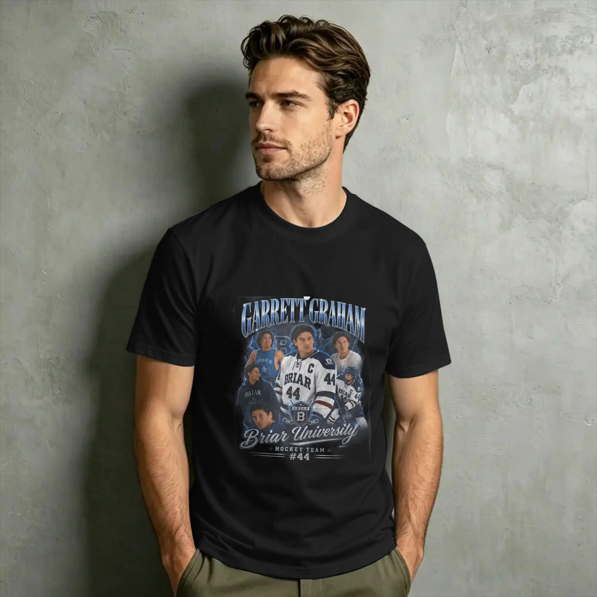2026 New Campus Briar Garrett Graham 44 T-Shirt Summer  Harajuku T Shirts Men's Pure Cotton O-Neck Sleeves Y2K Funny Tshirt