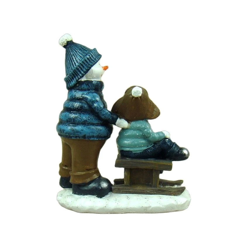 تذكير التزلج ثلج مصغرة الراتنج عيد الميلاد زميل اللعب تمثال غرفة نوم الطفولة زخرفة مسقط رأس تذكارية الحرفية هدية #4