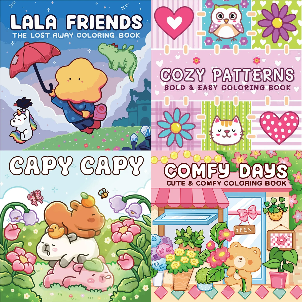 

Lala Friends Coloring Books, Cute Scenes, Easy Coloring, For Home Parent - Child DIY, Relax, Unwind, Boost Creativity