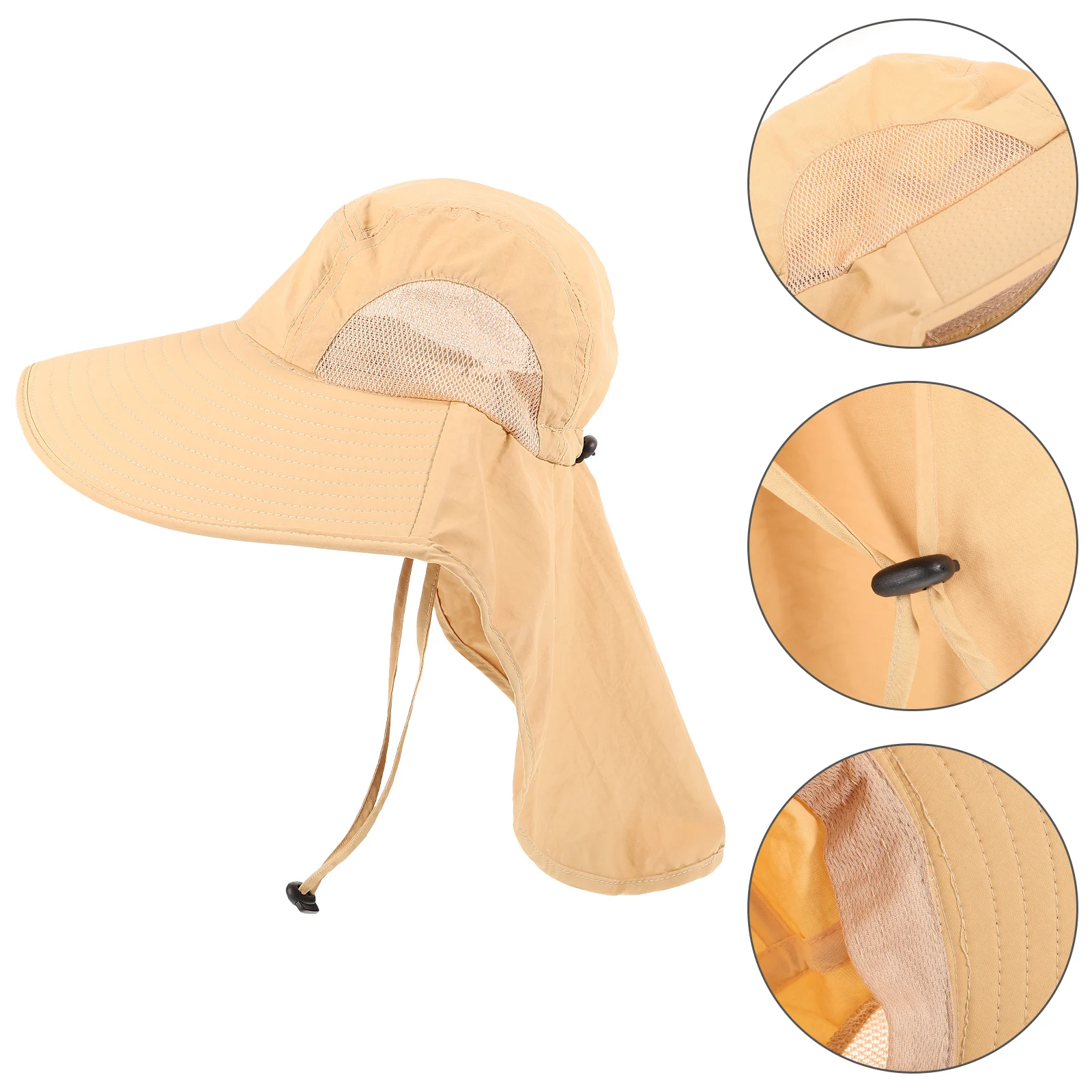 

1pcs Sun Protection Quick-dry Hat Summer Beach Broadside Shield Nylon Men Women Visor Hats Washable UV Outdoor Sports Fishing