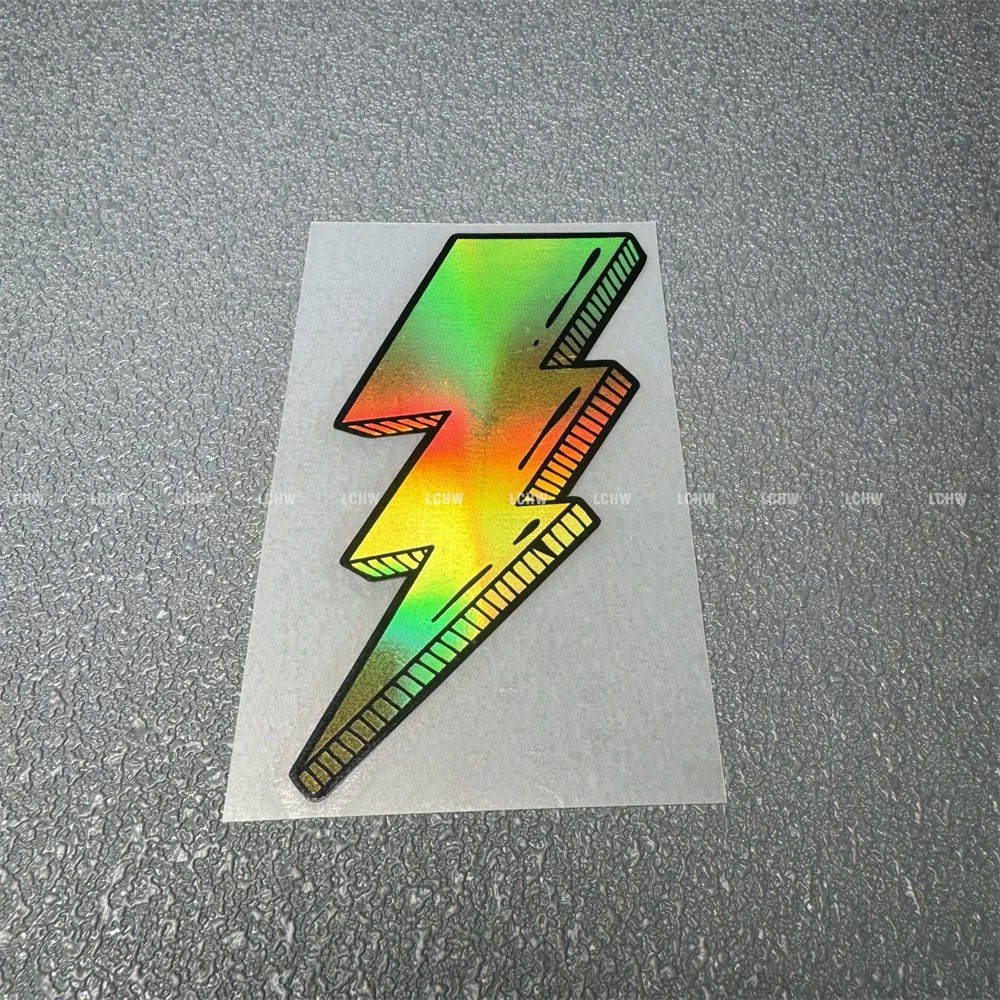 Vinilo Adhesivo con Diseño de Onda de Vapor y Rayo para Estilización de Coches, Cubre Arañazos de Casco de Moto, Calcomanía para Parte Trasera de Motor de Coche y Camión