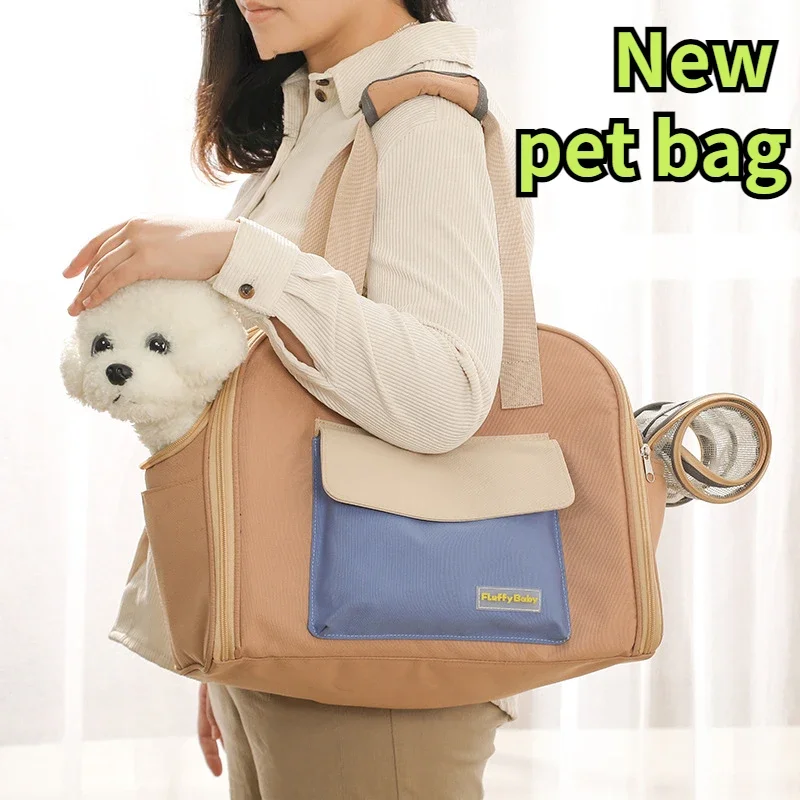 

New Pet Outdoor Bag, Cat Bag, Dog Bag, Single Shoulder Backpack, Teddy Bear, Portable Outdoor Cat Cage, Expandable Tunnel 2024