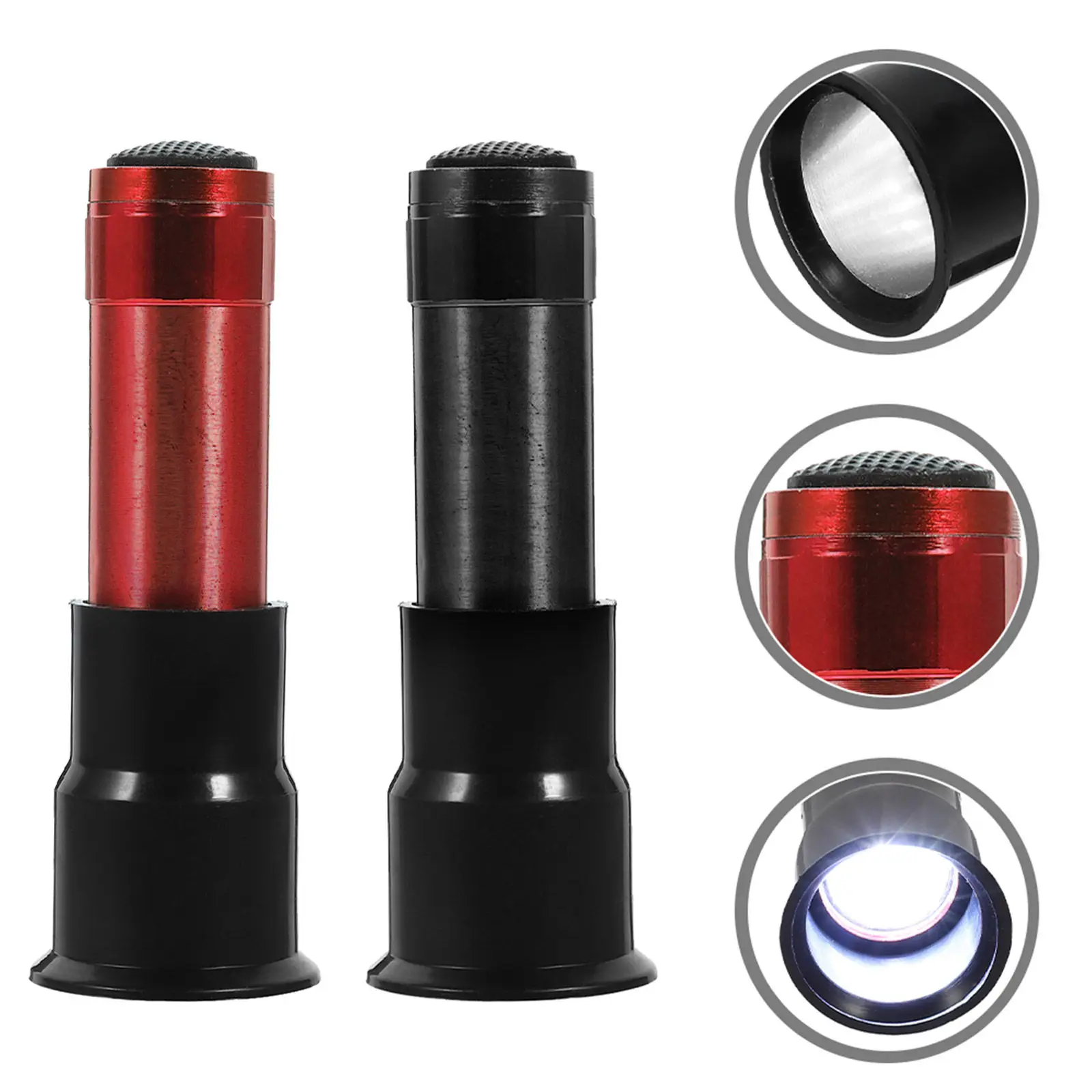2Pcs Portable LED Egg Candler Tester High Intensity Light for Chicken Duck Goose Egg Incubation Quality Monitoring