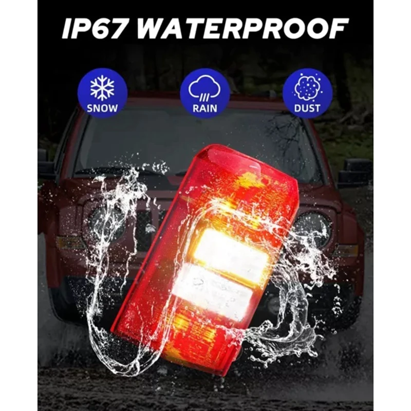 المبيعات الساخنة الخلفية الذيل ضوء الجمعية المصد الخلفي إشارة الذيل ضوء ل باتريوت 2008-2017 أجزاء الملحقات #4