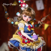 Circe C Momoko C Bjd Doll 1/6 Circus Princess Antique Pajamas Lace Dress Resin Figure Dolls for Female Clown Acrobat Shugafairy
