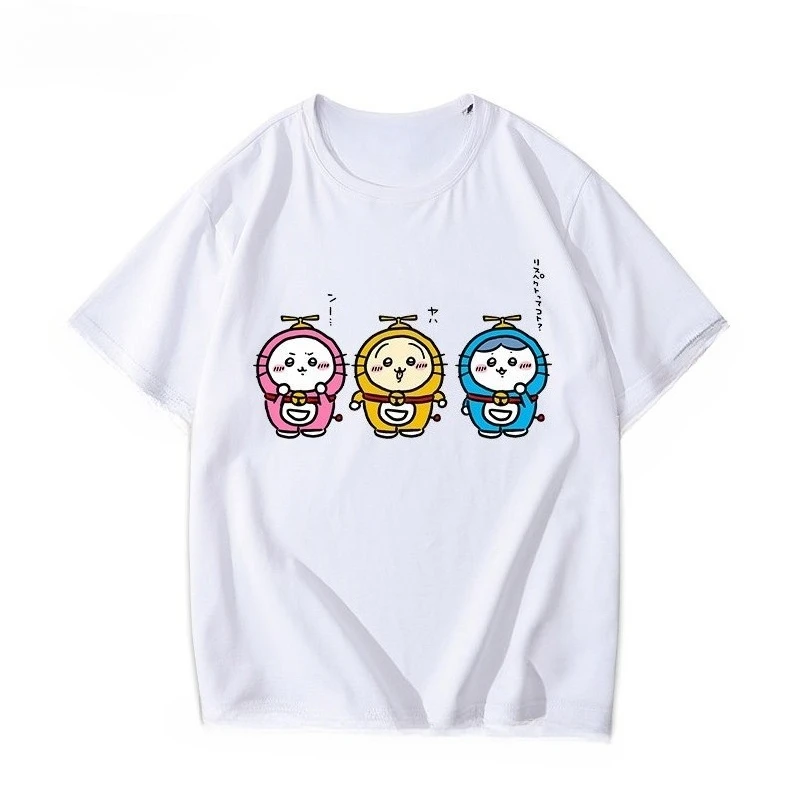 Chiikawa Graphic Tee Unisex Cute Japanese Kawaii Cartoon Short Sleeve Anime Casual Streetwear Fashion Tops