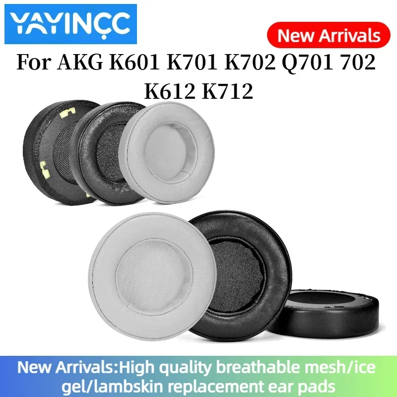 

YAYINCC Soft memory foam lambskin Ear Pads For AKG K601 K701 K702 Q701 702 K612 K712 Headset Earmuffs Repairing Parts