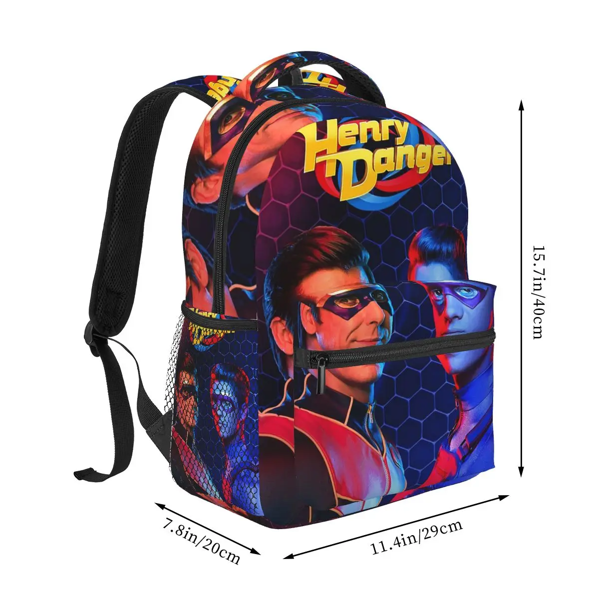 Henry Danger Season Backpacks Boys Girls Bookbag Students School Bags Cartoon Travel Rucksack Shoulder Bag Large Capacity