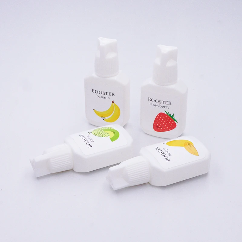 15 ml Erdbeere/Banane/Melone/Mango Reine Booster Korea Kleber Wimpern Verlängerung Kleber Primer Klar Make-Up werkzeuge Liefert