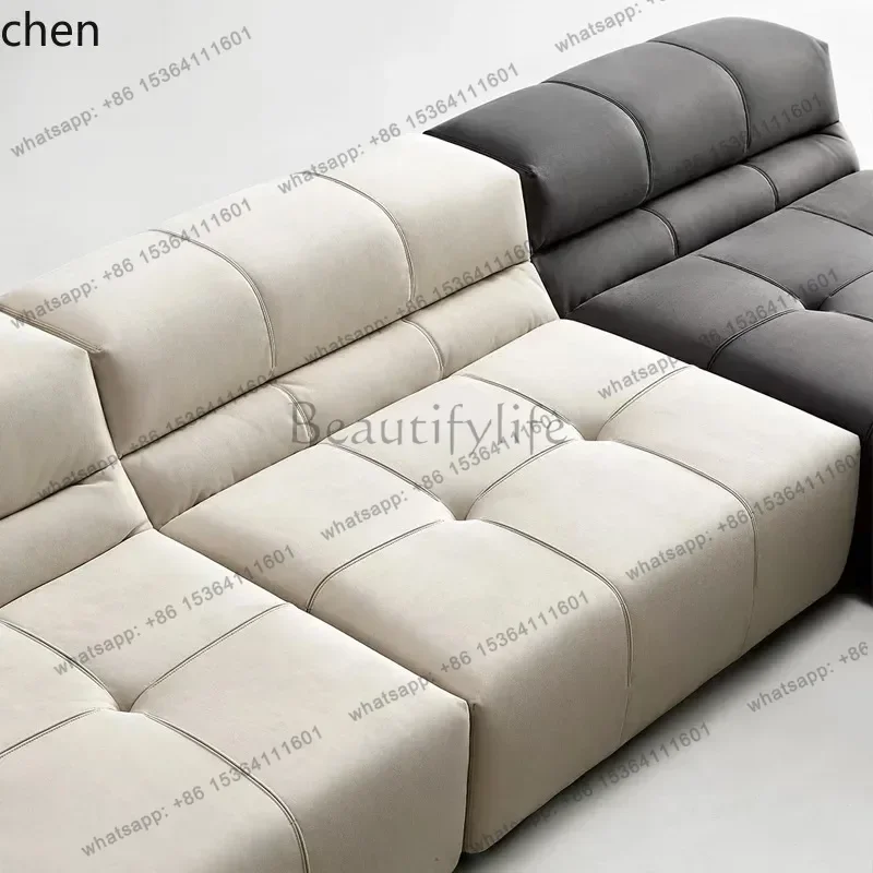 PG  Cream Style Modular Sofa Living Room Simple Fabric Sofa Factory Custom Furniture