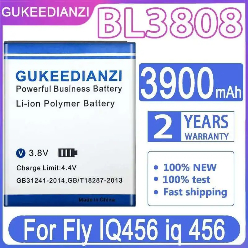 

Легкий аккумулятор для мобильного телефона Fly IQ456 IQ 456 BL3808 BL 3808 3900 мАч, экологически чистый