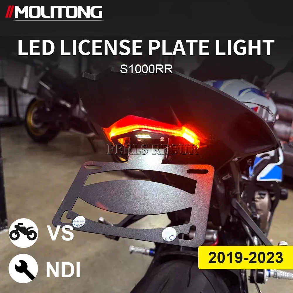 Fit For BMW S1000RR 2019 2020 2021 2022 2023 2024 LED Tail Light Rear Tail Tidy Fender Eliminator Kit