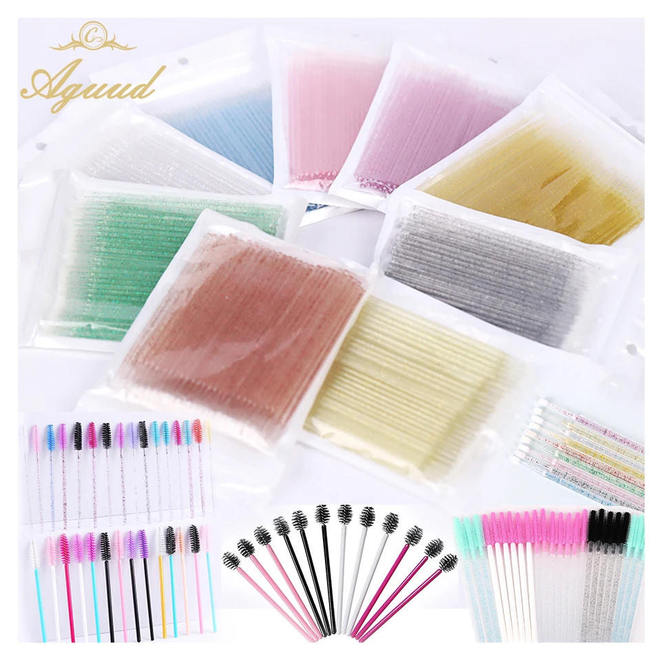 

Disposable Eyelash Brushes Mascara Wands Applicator Spoolers Eye Lashes Cosmetic Brush For Lash Extension Makeup Lip Brushes